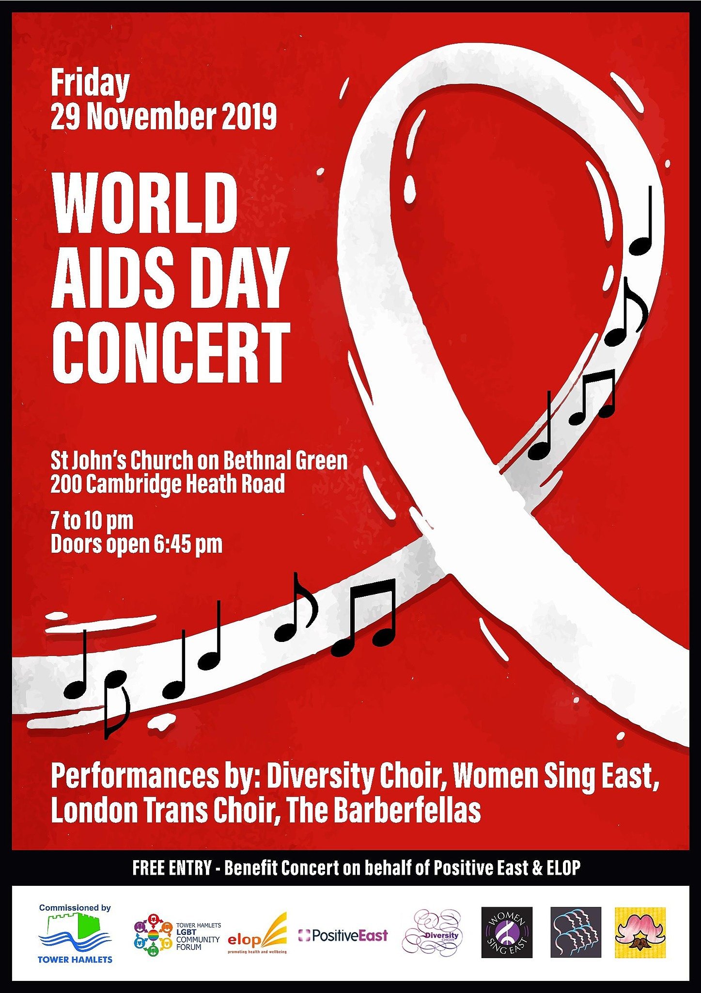 World AIDS Day Concert Fundraiser Positive East