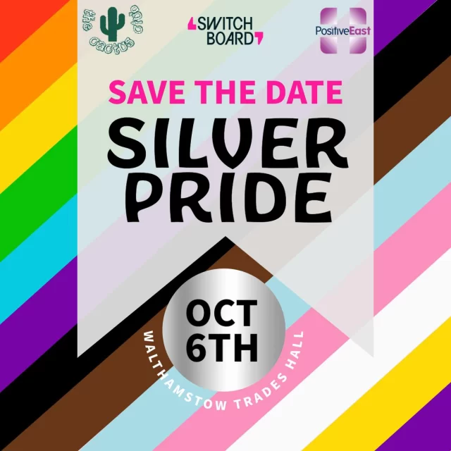 We’re proud to be joining Walthamstow Trades Hall, Switchboard and former volunteer of Opening Doors to bring you Silver Pride 2024! 

Silver Pride is a celebration of our LGBTQIA+ over 50s and provides an exciting event to promote connectivity throughout the community. There will be dancing, laughter, cake and a range of performances throughout the day and evening. In addition, we are excited to share an exhibition of LGBTQIA+ history and entries from Switchboard’s log books, as well as selected panels of the UK AIDS Memorial Quilt, an integral part of social history, remembering a generation.

This event is aimed at LGBTQIA+ people aged 50+ but we welcome attendees of all ages to celebrate this vibrant day with us.

Book your free tickets through the link in our bio!